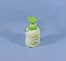 Chai lọ nhựa đựng sữa tắm trẻ em HDPE 420ml nắp bơm